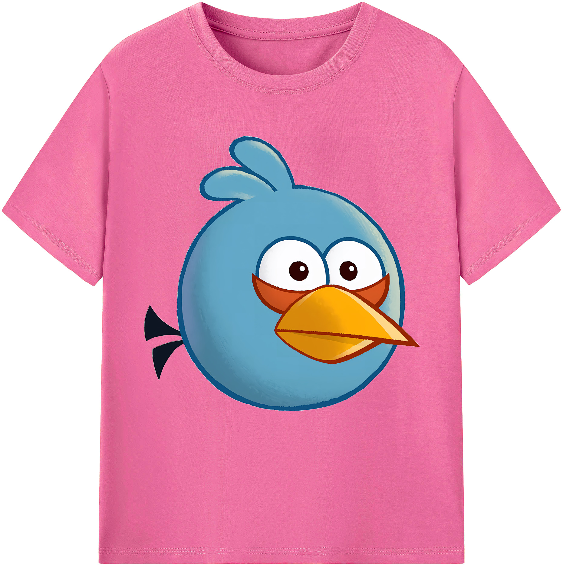 （画像用） Angry Birds アングリーバード レディースカジュアルプリントTシャツ（綿100％）